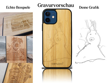 INDIVIDUELL iPhone 12 Bambus-Kunststoff